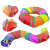 Breathable Cat Tunnel Tube Polyester+Steel Wire Pet Fun Play Toy Portable Cat Maze Tunnel  Cat