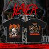 Футболка Slayer Мужская Женская Хлопок Оверсайз Y2k Уличная Одежда Короткий Рукав Американский Трэш-Метал Футболка Женская Мужская Одежда