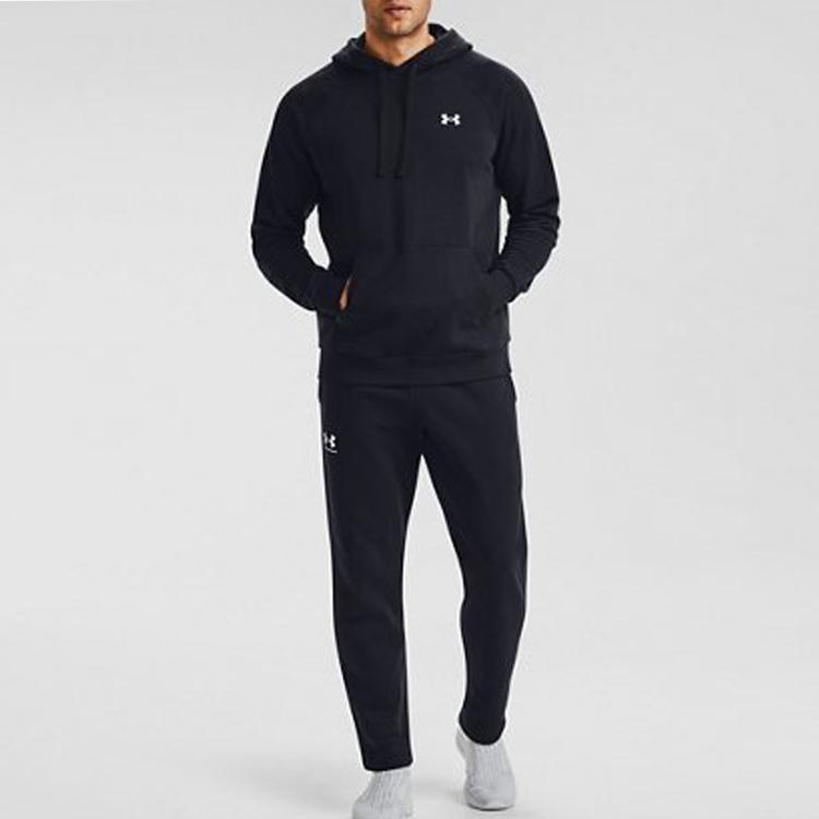 Under Armour Тренировочные брюки Rival Logo Loose Fleece Long Knit, мужские брюки, черные 1359030-001