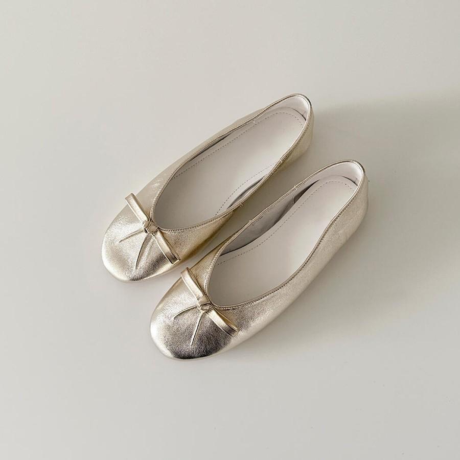 Версия из овчины~ балетки с круглым носком и французским бантом, женские туфли-лодочки с неглубоким вырезом, на плоской подошве, Мэри Джейн