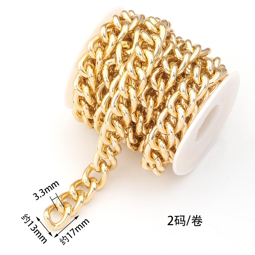 2-5Yards/Roll Aluminum Chains Twisted Chains Bulk Link Chain For DIY Bracelet Necklace Chain Jewelry Making Supplies Accessories