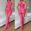 Sexy Ladies Outfit Fishnet Bra Panty One Piece Crotchless Sex Tights High Stretch Body Stockings Erotic Costume Porn Underwear