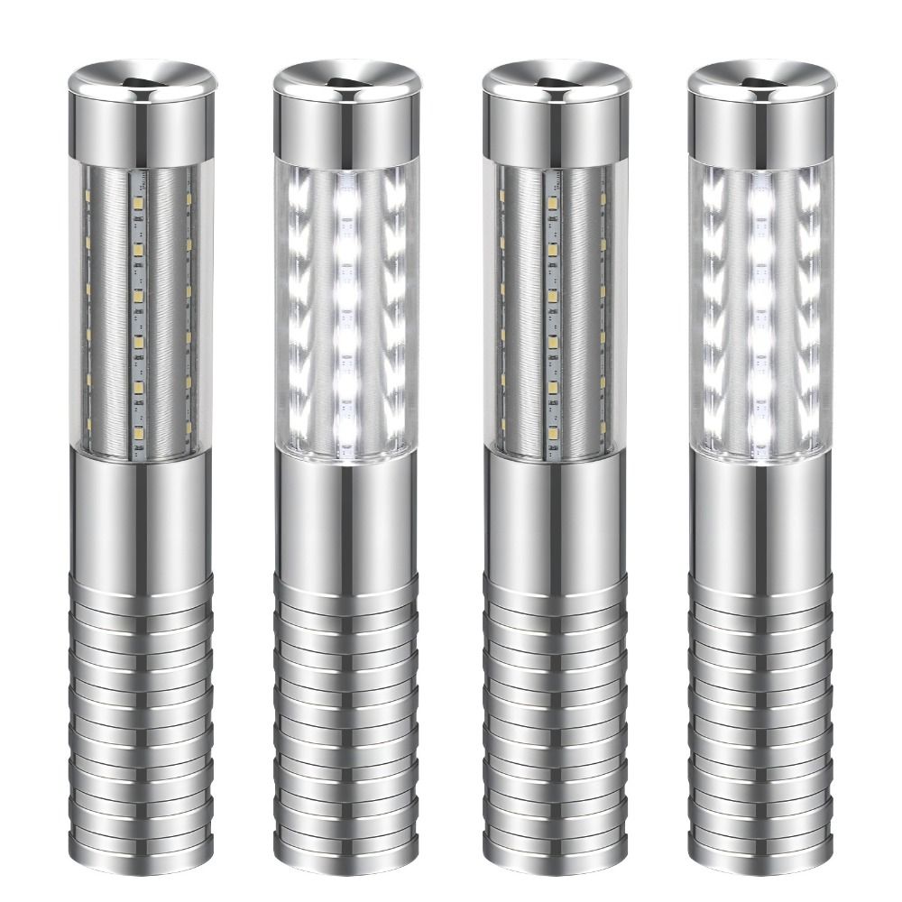 Party Decor Rechargeable Handheld Strobe Lights Light Flash Colorful LED Strobe Baton Gold Silver Flash Strobe Stick Club Bar