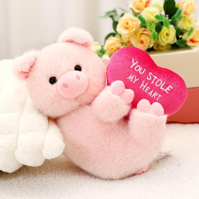 Elephant Quality Premium Plush Toy With Heart Design Charming Pig Doll Great For Love Celebrations