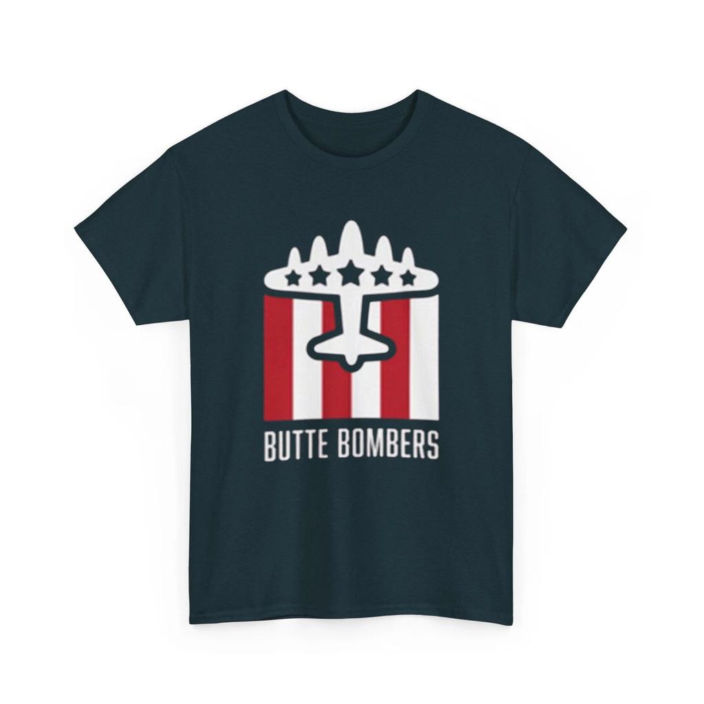 Defunct Hockey Butte Bombers Printed T shirt Classic Evel Knievel Collectible