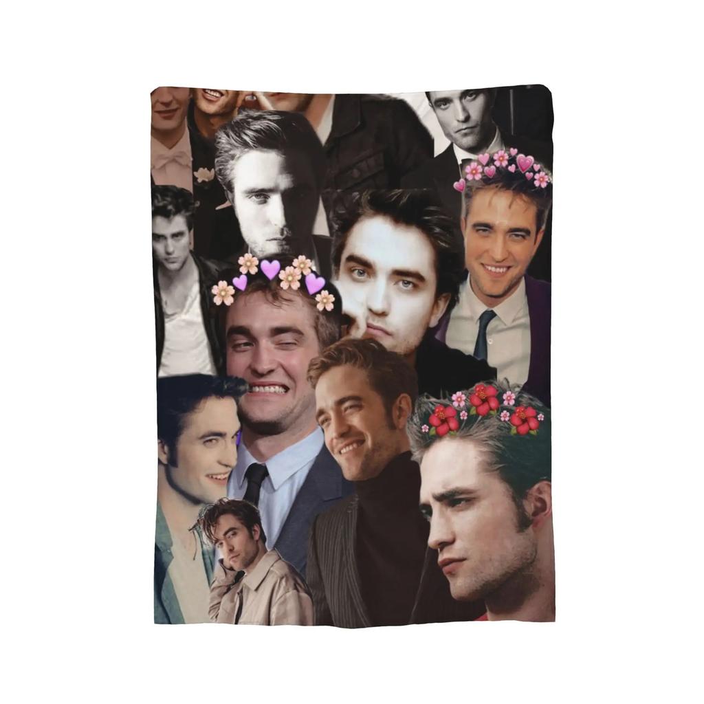 Robert Pattinson Plush Blanket from The Twilight Saga Movie Edward Creative Throw for Bed Sofa Couch xcm