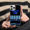 Чехол для телефона D-Deltarune Ralsei для iPhone 16 15 11 12 13 14 17 Pro Max Plus Серебристый Сатиновый Чехол Funda