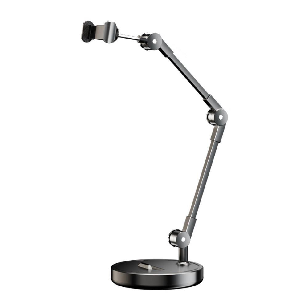 Adjustable Height Telescopic Phone Stand Stable Base Portable Tablet Stand Universal Metal Desktop Phone Holder Live Learning