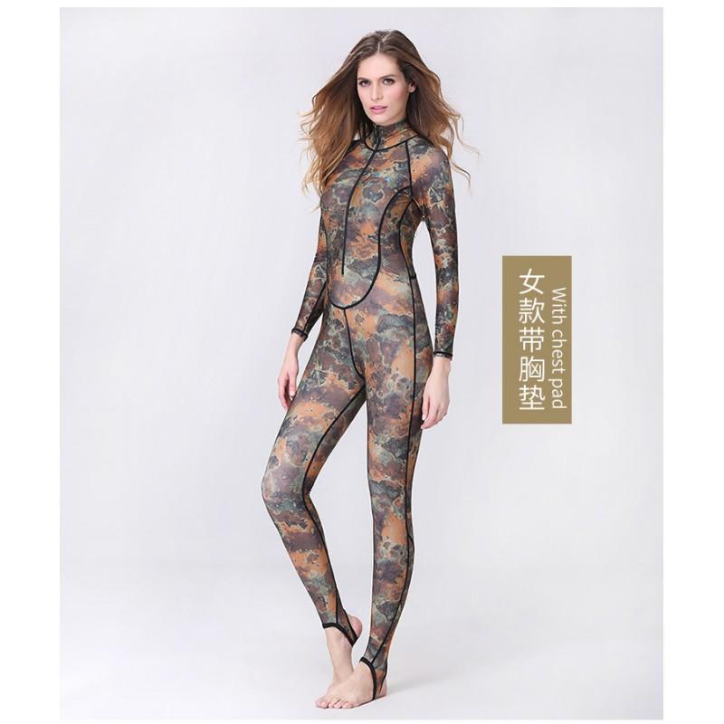 Men Women Full Body UV Protection Rash Guard Wetsuit Snorkeling Diving Surfing Swimming With Hood Built-in Bra