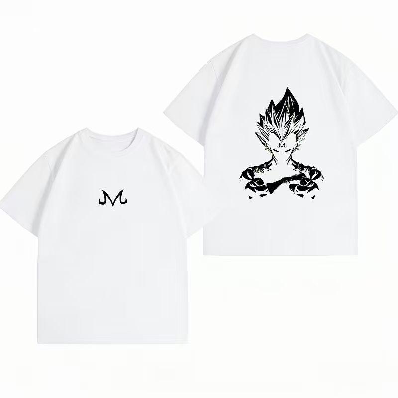 Unisexs Clothing New 100 Cotton Summer TShirt Bandai Dragon Ball Unisexs TShirt Majin Vegeta Print Casual Unisexs TShirt
