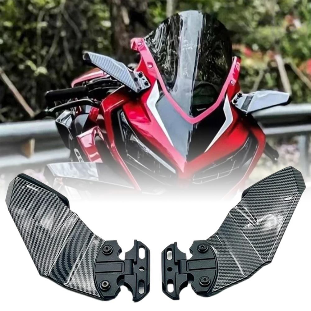 Для HONDA CBR650R CB1000RR CBR600RR CBR250R CBR600F4 Комплект боковых крыльев для мотоцикла Спойлер Обтекатель Зеркало заднего вида Комплект фиксированных крыльев