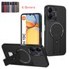 Магнитный Чехол-подставка из карбона для Redmi A3 A3X A5 13 13C 14C 15C POCO C61 C65 M6 X6 X7 K80 F7 C71 Pro 4G 5G Беспроводная зарядка Чехол