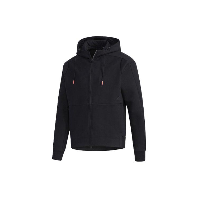 adidas Куртки Мужские Черные С Капюшоном Умеренные Другие GF4027