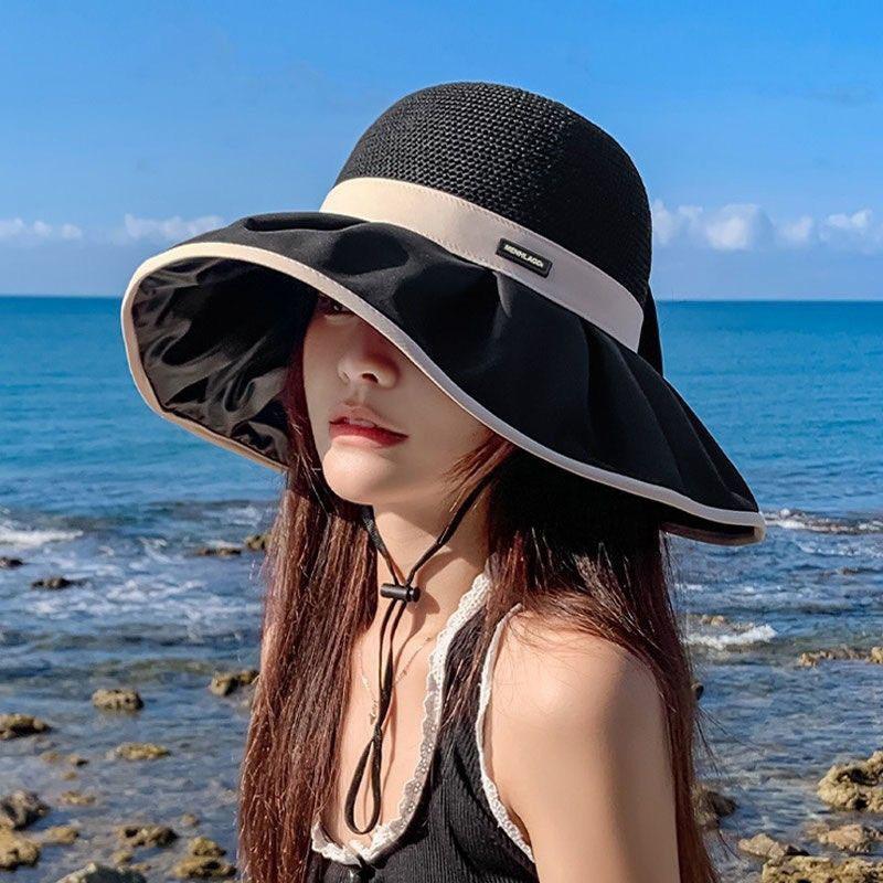 Brim Foldable Sun Cap Face Protection Sunscreen Beach Hats