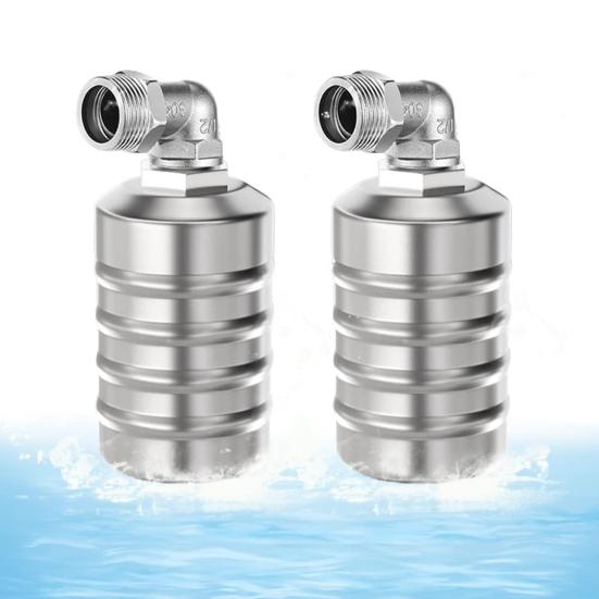 Float Valve Water Valve Stainless Steel Fully Automatic Water Level Control Save Water Auto Shut Off Ball Mini Float Valve for Water Tanks Pools