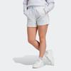 Adidas Originals Trefoil Logo Embroidered Drawstring Straight Regular Sports Shorts Women Shorts Light-Hemp-Gray IC7983
