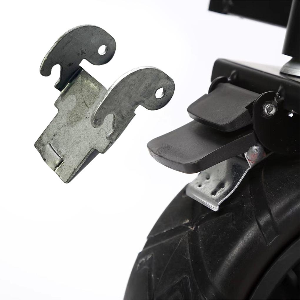 7-дюймовое складное колесо для тележки, с двойным подшипником, кронштейн тормоза для хозяйственной, кемпинговой ручной тележки