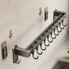 Double Pole Kitchen Organizer Hook Wall Mounted Spatula Storage Rack  Tool Organization
