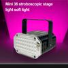Мини светодиодный стробоскоп с ручкой, супер яркий, регулируемый, многоцветный, активируемый звуком, для диско-вечеринки