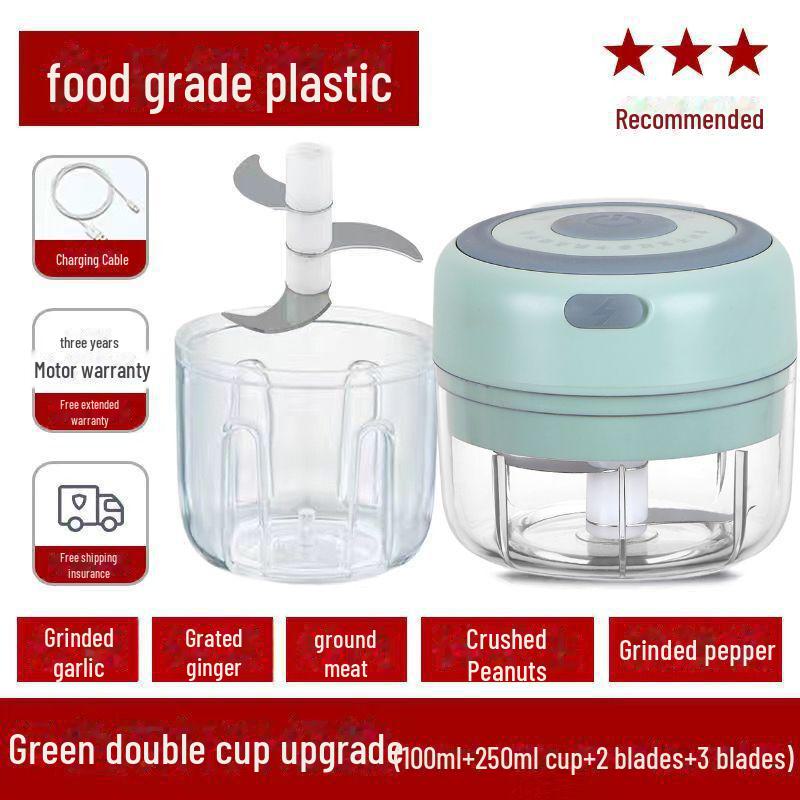 Беспроводная электрическая чесночница и мини-измельчитель