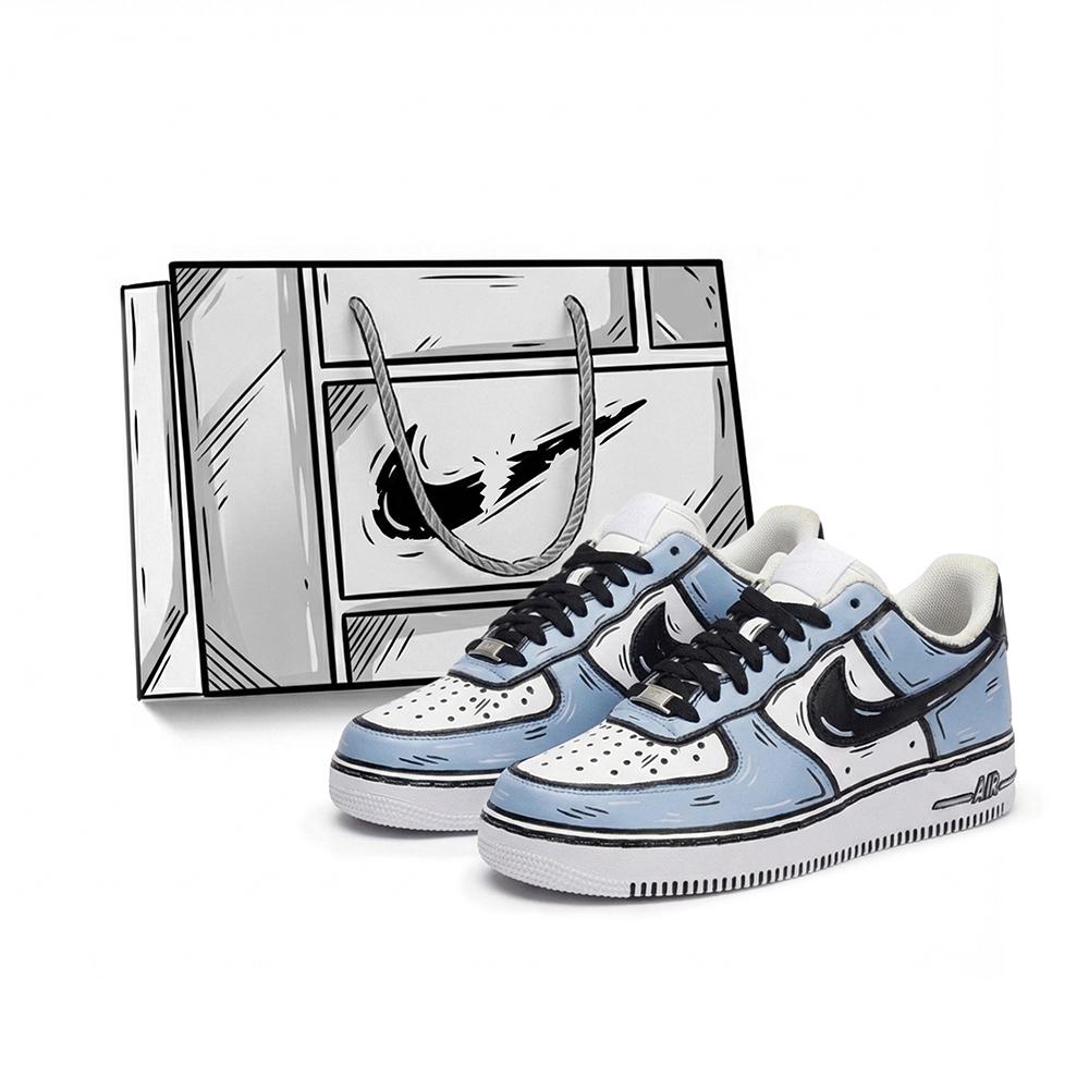 Nike Air Force 1 Maris Sal, Линия Аниме, Граффити, Преппи Стиль, Износостойкие, Нескользящие, Низкие, CW2288-111(Команда2070-)