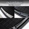 Car Rear Trunk Stickers Covers Sill Guard Foot Plate Door Protector Carbon Fiber Decorative Auto For Model 3 Y 2024 Accessories