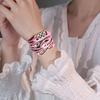 Braided Wrap Layered Faux Leather Bracelet Retro Multilayer Hearts Tower Cord Braided Wristband for Men Women