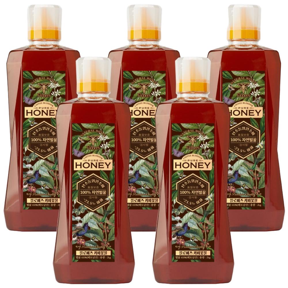 Flobiz Coffee Honey 2kg, Vietnamese Natural Honey 5 pcs