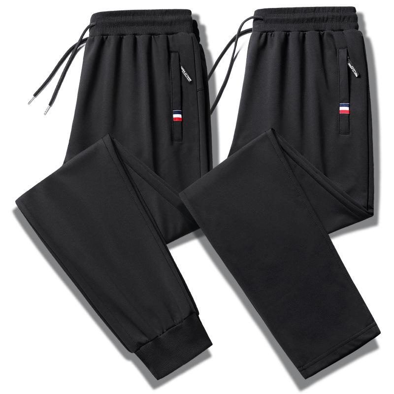 Весенние и осенние мужские спортивные брюки, больших размеров, свободные прямые брюки, повседневные длинные брюки, брюки для бега, бинтования стоп и гигиенические брюки