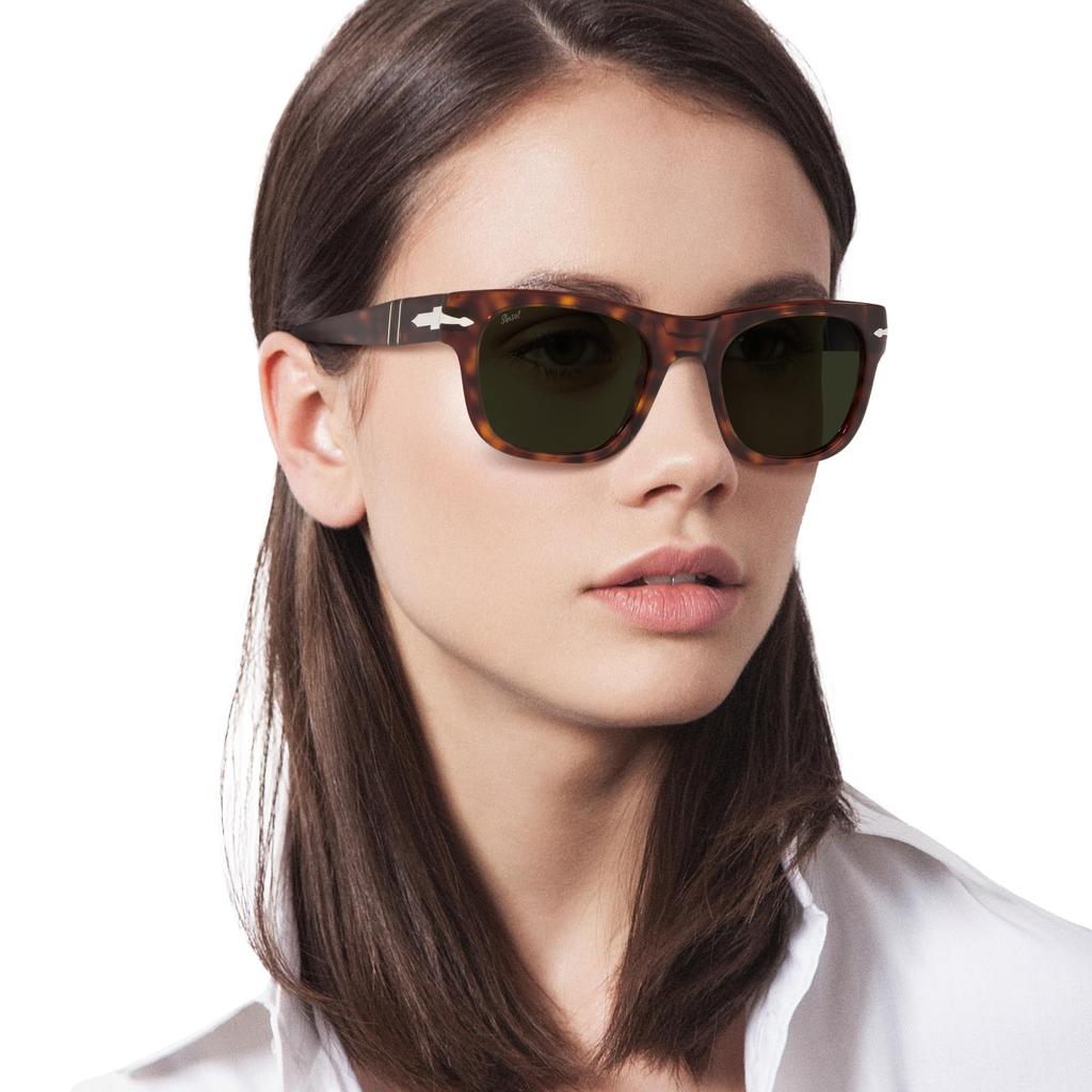 PO 3269S Унисекс Солнцезащитные очки [Persol] ГАВАНА/ЗЕЛЕНЫЙ 52/20/145