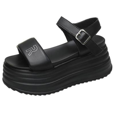 Модные 9 см летние ретро римские женские сандалии на толстой подошве кроссовки на высокой платформе дышащие повседневные тапочки женские туфли на каблуках танкетки