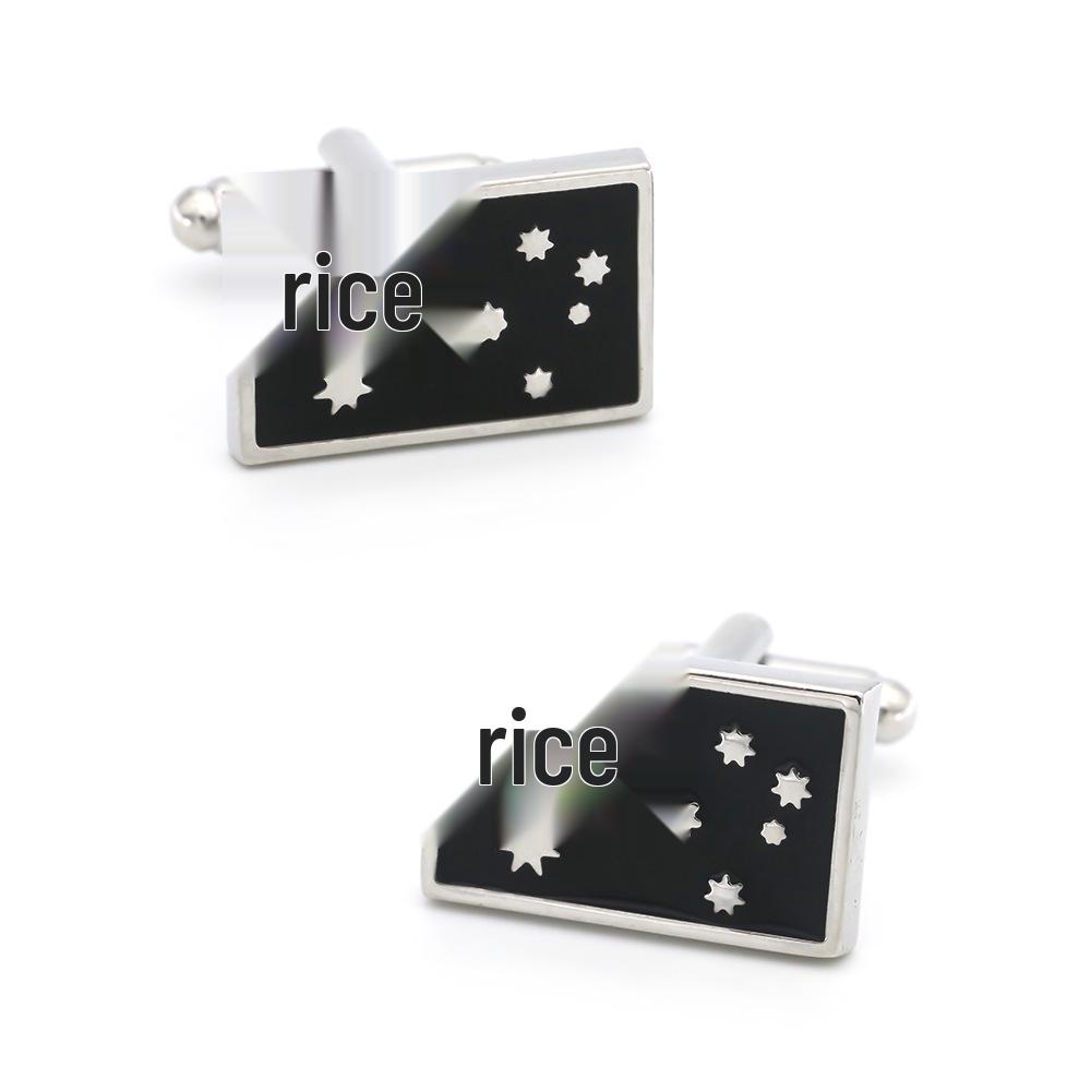 Men's Australian Flag Emblem Cufflinks and Studs - In Stock