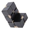 Ручной кубик для снятия стресса из алюминиевого сплава Infinity Desk Magic Cube, черный
