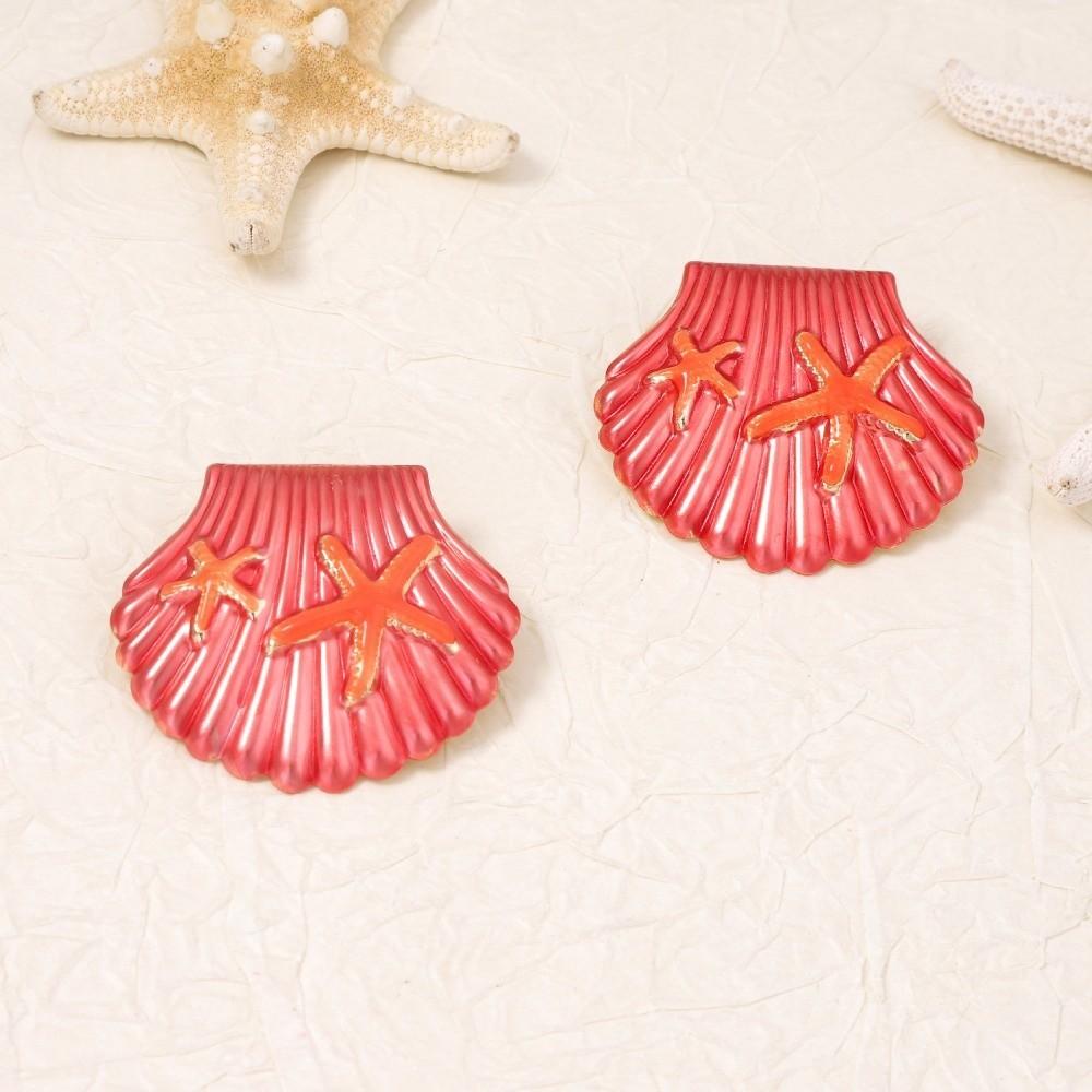 Chic Ocean Style Ear Studs Hypoallergenic Starfish Earrings Trendy Shell Earrings Studs Sea Beach