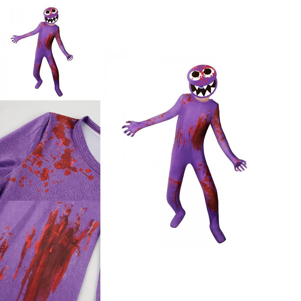 Kids Roblox Rainbow Friends Cosplay Jumpsuit Costume For Halloween And Parties