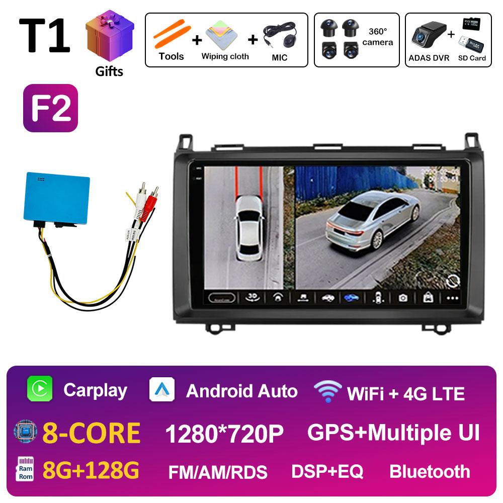 Навигация GPS беспроводной Carplay для Mercedes Benz W169 W245 B200 W906 Sprinter W639 Vito Autoradio Bluetooth 2.5D сенсорный экран