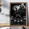 Ghost Band Классический аниме-постер Необычная наклейка на стену для украшения гостиной, бара, художественные наклейки на стену, украшение для гостиной, кабинета