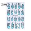 DIY Nail Supplies Women Stickers for Autumn Halloween, Pumpkin Spider Web Skull Flame Easy Application Manicure Decal, Art Holiday Party Decoration