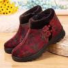 Winter New Old North Cloth Shoes Women's Cotton Shoes Velvet Warm Mother Shoes Thickened Middle-aged and Elderly Short Boots Grandma Cotton Boots