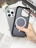 Чехол-рамка из углеродного волокна для iPhone 16PM с магнитной защитой от падений для iPhone 17/15