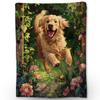 Golden Retriever Blanket Soft Lightweight Flannel Fleece Throw Blanket for Couch Bed Sofa Travel Gift for Women Girls Pet Lovers