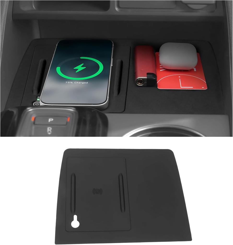 Wireless Charging Anti-Slip Mat Compatible For Honda 2023-2026 Pilot Accessories Wireless Charging Mat For Indicator Light Port aia256