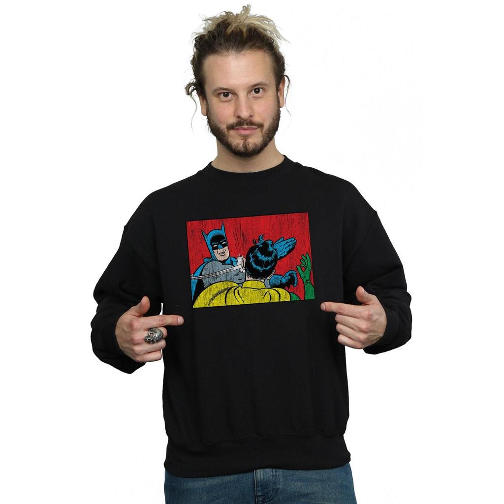 DC Comics Mens Batman Robin Slap Sweatshirt