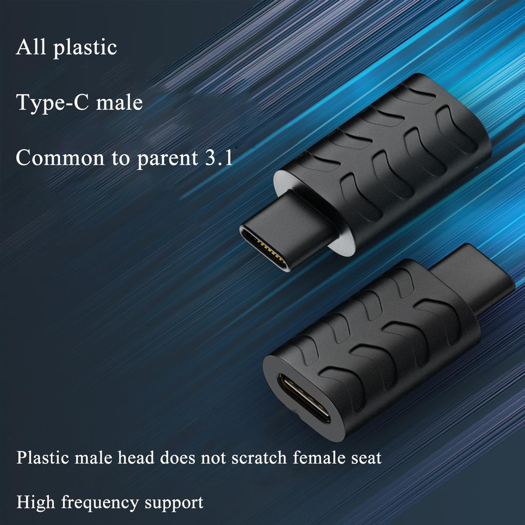 Адаптер USB 3.1 «папа» на «мама» типа C, поддержка зарядки и передачи данных, конвертер типа C 3.1 для зарядного устройства для ноутбука и ПК