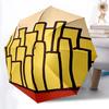 1pc Fries FastFood Automatic Open/Close Umbrella - Compact Travel Umbrella with 8-Rib Durable Frame, Lightweight & Portable Design z50