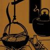 Сомен Анбо Тэнугуи "Набэмори" (Пот-держатель) - Ткань Токуока, окрашенная вручную, 100% хлопок, производство Япония, 35 см x 100 см.
