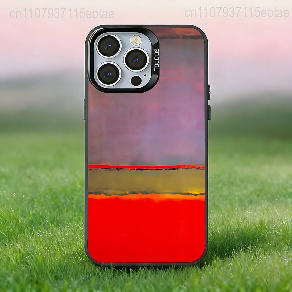 Mark R-Rothko Art  Phone Case For iPhone 17,16,15,14,13,12,11,Pro,Max,Plus,E,Air,Mini Black IMD Cover