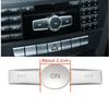 Car Console Volume ON Button Cover+CD Panel Multimedia Switch Buttons Fit For Mercedes Benz C E Class W204 W212 GLK X204