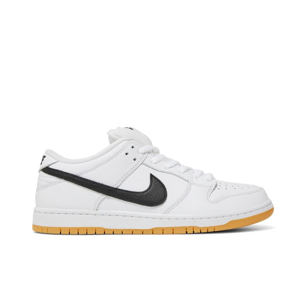 Nike Dunk Low SB 'White Gum' (Unisex) White / Black / White / Gum Light Brown Skate Shoes CD2563 101