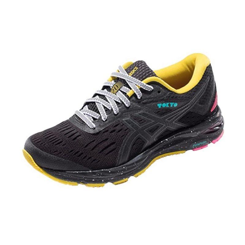 Asics Женские низкие беговые кроссовки Gel-Cumulus 20 Черно-серые 1012A213-001
